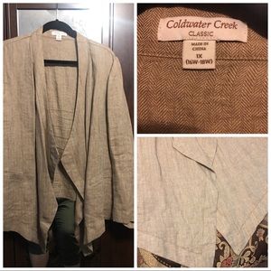 linen unstructured blazer